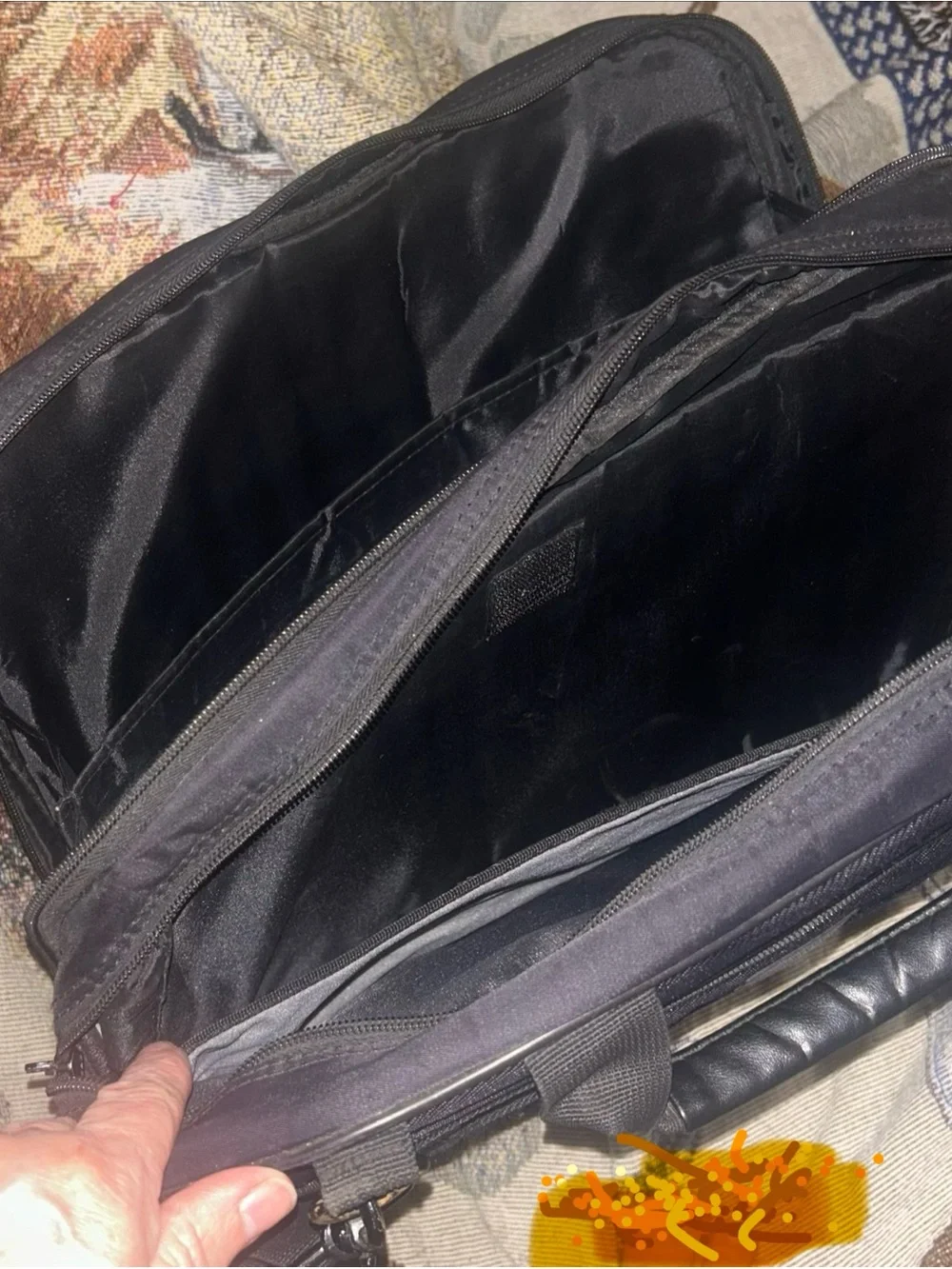 Black Men's Laptop Briefcase Shoulder Bag